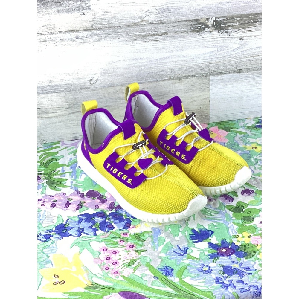LSU Tigers KLJ1 LUMN8 Light-Up Sneakers Slip On Adult Size 6 Football Fan